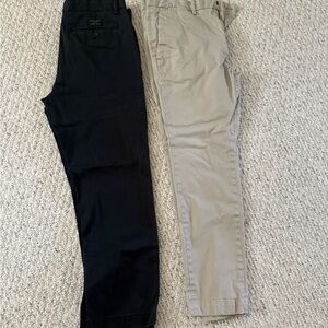 Banana Republic Aiden Chino Black and Fulton Tan Chinos